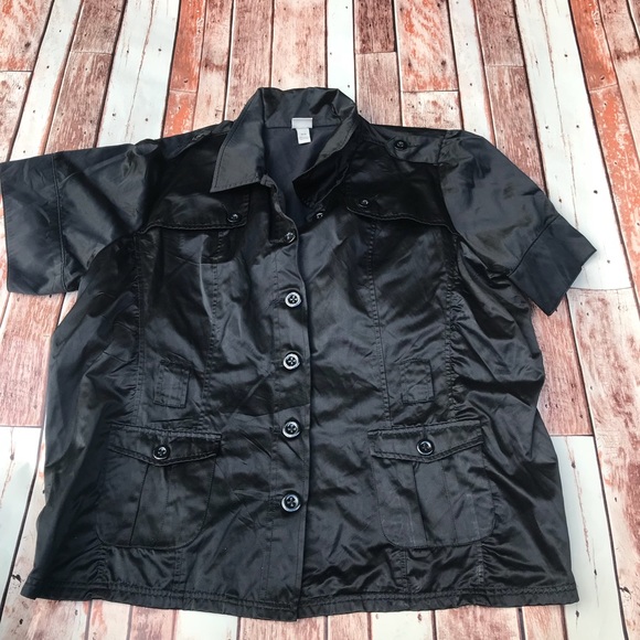 Venezia Jackets & Blazers - 🛍 Venezia Black Satin Jacket 26/28